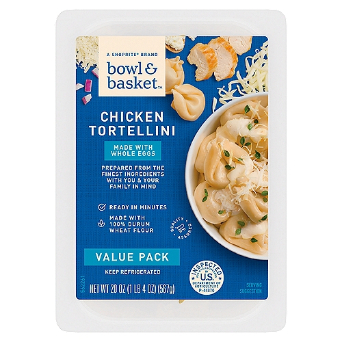 Bowl & Basket Chicken Tortellini Pasta Value Pack, 20 oz