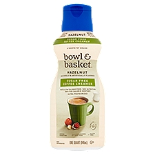 Bowl & Basket Hazelnut Sugar Free Coffee Creamer, one quart, 32 Fluid ounce