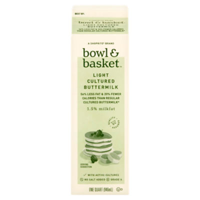 Bowl & Basket Light Cultured Buttermilk, one quart, 32 Fluid ounce