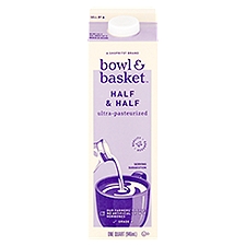 Bowl & Basket Half & Half, one quart, 32 Fluid ounce