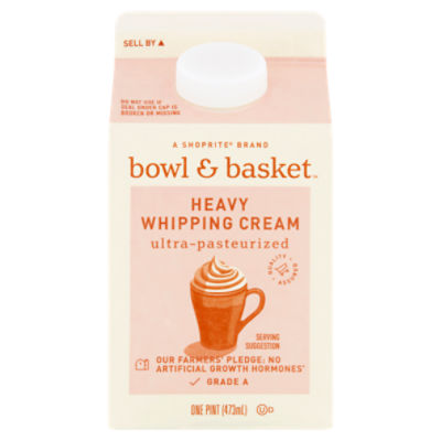 Bowl & Basket Heavy Whipping Cream, one pint, 1 Pint