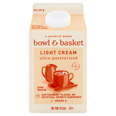 Bowl & Basket Light Cream, one pint