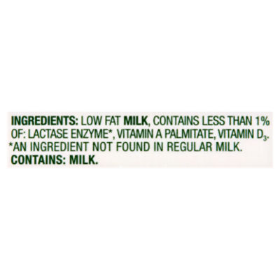 Bowl & Basket Lactose Free 1% Low Fat Milk, half gallon