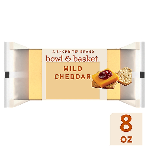 Bowl & Basket Mild Cheddar Natural Cheese, 8 oz