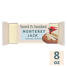 Bowl & Basket Monterey Jack Natural Cheese, 8 oz, 8 Ounce