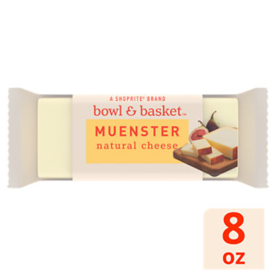 Bowl & Basket Muenster Natural Cheese, 8 oz, 8 Ounce