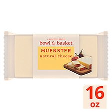 Bowl & Basket Cheese, Muenster Natural, 16 Ounce