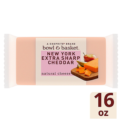 Bowl & Basket New York Extra Sharp Cheddar Natural Cheese, 16 oz