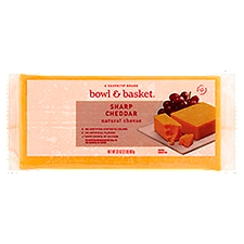 Bowl & Basket Cheese, Sharp Cheddar Natural, 32 Ounce