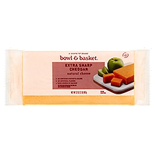 Bowl & Basket Extra Sharp Cheddar Natural Cheese, 32 oz, 32 Ounce