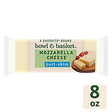 Bowl & Basket Low-Moisture Part-Skim Mozzarella Cheese, 8 oz, 8 Ounce