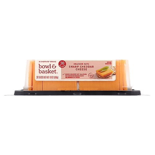 Bowl & Basket Cracker Cuts Sharp Cheddar Cheese, 30 count, 10 oz