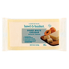 Bowl & Basket Sharp White Cheddar Natural, Cheese, 16 Ounce