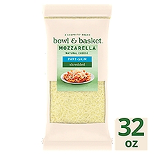 Bowl & Basket Cheese, Shredded Part-Skim Mozzarella, 32 Ounce