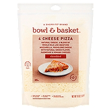 Bowl & Basket Shredded 4 Cheese Pizza, 16 oz, 16 Ounce