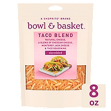 Bowl & Basket Shredded Taco Blend, 8 oz, 8 Ounce