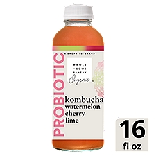 Wholesome Pantry Organic Probiotic Watermelon Cherry Lime Kombucha, 16 fl oz, 16 Fluid ounce
