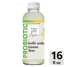 Wholesome Pantry Organic Probiotic Lemon Lime, Kefir Soda, 16 Fluid ounce
