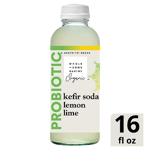Wholesome Pantry Organic Probiotic Lemon Lime Kefir Soda, 16 fl oz