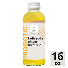 Wholesome Pantry Organic Probiotic Ginger Turmeric, Kefir Soda, 16 Fluid ounce