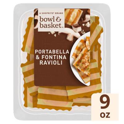 Bowl & Basket Portabella & Fontina Ravioli, 9 oz, 9 Ounce