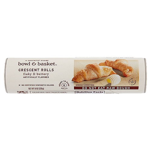 Bowl & Basket Flaky & Buttery Crescent Rolls, 8 count, 8 oz