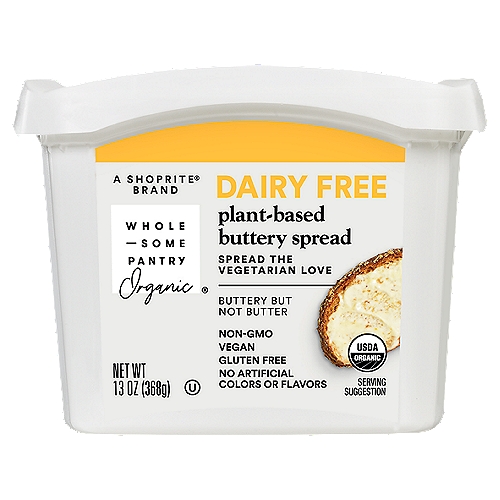 50% Less Saturated Fat than Dairy Butter Leading Butter Spread: 7g Saturated Fat. Wholesome Pantry Buttery Spread: 3.5g Saturated Fat.