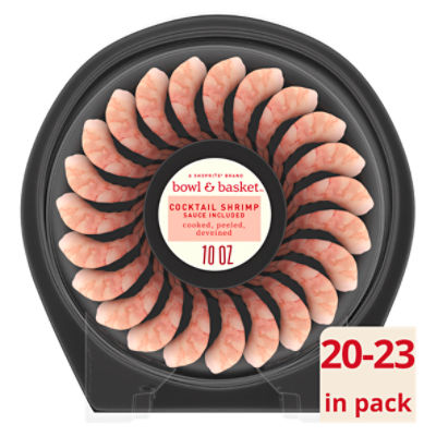 Stop & Shop Cooked Cocktail Shrimp Ring 61-70 ct per lb Frozen - 10 oz pkg