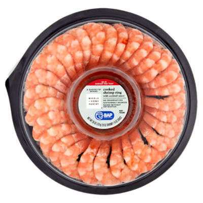 Wholesome Pantry Cooked Shrimp Ring with Cocktail Sauce, 26 oz