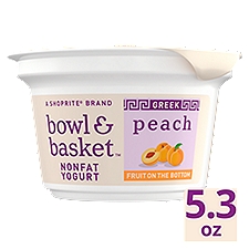 Bowl & Basket Fruit on the Bottom Greek Peach Nonfat Yogurt, 5.3 oz