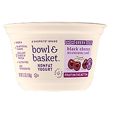 Bowl & Basket Fruit on the Bottom Greek Black Cherry, Nonfat Yogurt, 5.3 Ounce