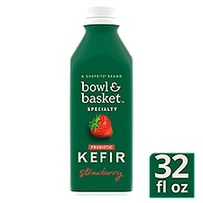 Bowl & Basket Specialty Kefir, Probiotic Strawberry, 32 Fluid ounce