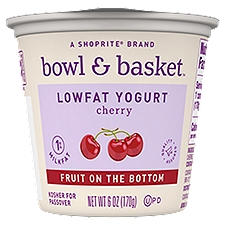 Bowl & Basket Fruit on the Bottom Cherry Lowfat Yogurt KFP, 6 oz