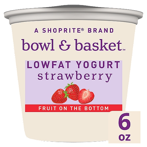 Bowl & Basket Fruit on the Bottom Strawberry Lowfat Yogurt KFP, 6 oz