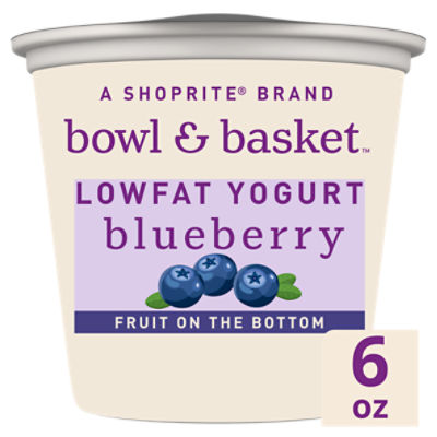 Bowl & Basket Fruit on the Bottom Blueberry Lowfat Yogurt KFP, 6 oz, 6 Ounce