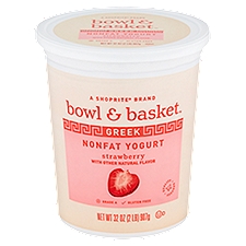 Bowl & Basket Strawberry Greek Nonfat Yogurt, 32 oz