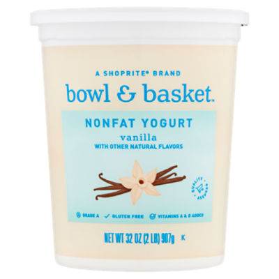 Bowl & Basket Vanilla Nonfat Yogurt, 32 oz