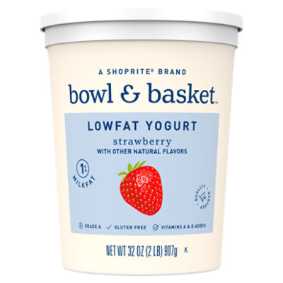 Bowl & Basket Strawberry Lowfat Yogurt, 32 oz