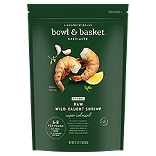 Bowl & Basket Specialty EZ-Peel Raw Wild-Caught Shrimp, Super Colossal, 12-16 shrimp per bag, 32 oz