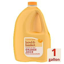 Bowl & Basket Orange Juice, 1 gallon, 128 Fluid ounce