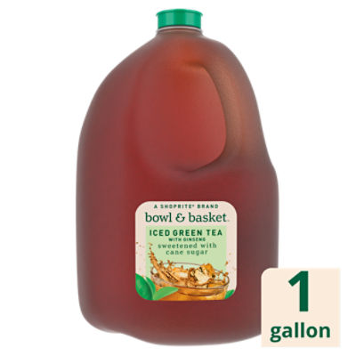Bowl & Basket Iced Green Tea with Ginseng, 1 gallon