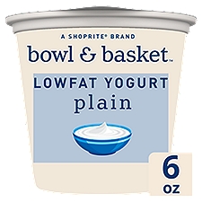 Bowl & Basket Plain Lowfat Yogurt KFP, 6 oz