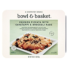 Bowl & Basket Chicken Piccata with Cavatappi & Broccoli Rabe, 16 Ounce