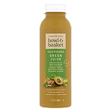 Bowl & Basket Green Juice, Cold Pressed, 64 Fluid ounce