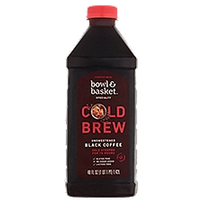 Bowl & Basket Specialty Black Coffee, Cold Brew Unsweetened, 48 Fluid ounce