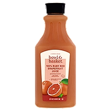 Bowl & Basket 100% Ruby Red Grapefruit, Juice, 52 Fluid ounce