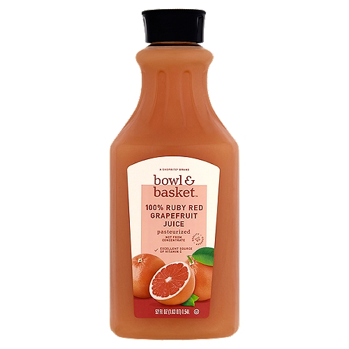 Bowl & Basket 100% Ruby Red Grapefruit Juice, 52 fl oz