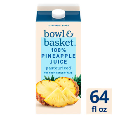 Bowl & Basket 100% Pineapple Juice, 64 fl oz, 64 Fluid ounce