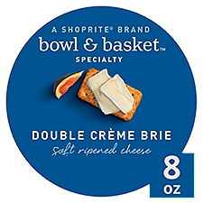 Bowl & Basket Specialty Double Crème Brie Soft Ripened Cheese, 8 oz, 8 Ounce