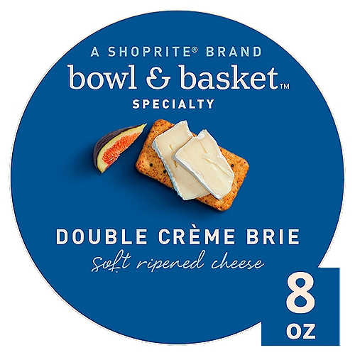 Bowl & Basket Specialty Double Crème Brie Soft Ripened Cheese, 8 oz